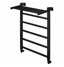 Полотенцесушитель водяной Comfysan Marte-K W-6 80/50 с полкой, черный