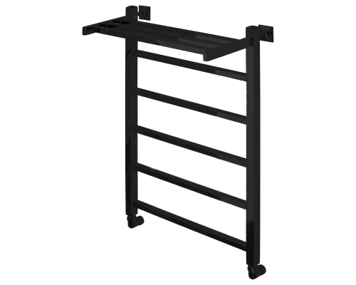 Полотенцесушитель водяной Comfysan Marte-K W-6 80/50 с полкой, черный