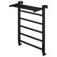 Полотенцесушитель водяной Comfysan Marte-K W-6 80/50 с полкой, черный