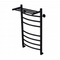 Полотенцесушитель водяной Comfysan Noumi W-8 80/40 с полкой, черный