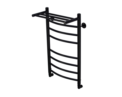 Полотенцесушитель водяной Comfysan Noumi W-8 80/40 с полкой, черный