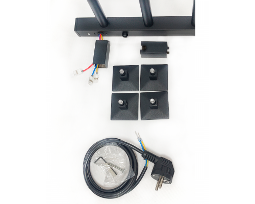 Полотенцесушитель электрический с/т Comfysan Unico-K EC-8 80/40, черный