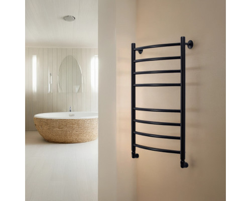 Полотенцесушитель водяной Comfysan Noumi W-8 80/40, черный