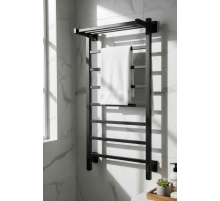 Полотенцесушитель электрический с/т Comfysan Marte-K EC-8 100/50 с полкой, черный