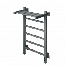 Полотенцесушитель электрический с/т Comfysan Marte-K EC-6 80/50 с полкой, ТИТАНОВЫЙ ГРАФИТ RAL