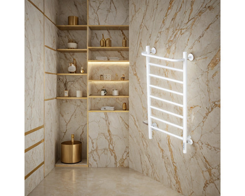 Полотенцесушитель электрический с/т Comfysan Capri EC-8 80/40 с полкой, белый