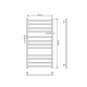 Полотенцесушитель водяной Comfysan Pioli-K W-10 100/50, белый
