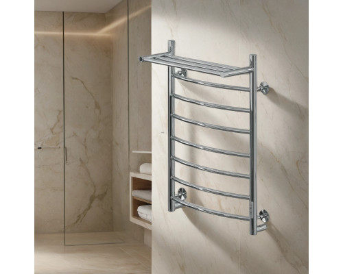 Полотенцесушитель электрический с/т Comfysan Classic EC-8 80/50 с полкой, хром