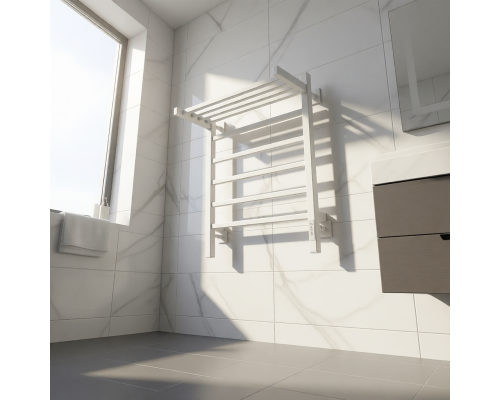 Полотенцесушитель электрический с/т Comfysan Marte-K EC-6 60/50 с полкой, белый