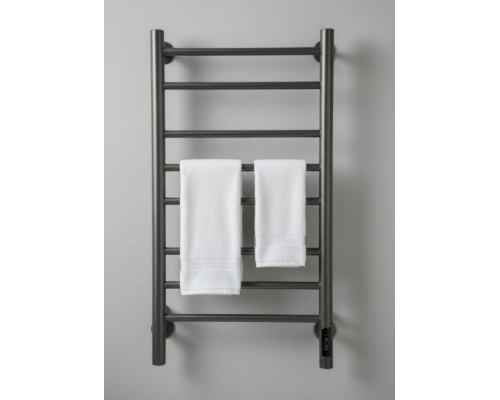 Полотенцесушитель электрический с/т Comfysan Luce EC-8 80/50, ТИТАНОВЫЙ ГРАФИТ RAL