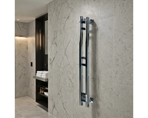 Полотенцесушитель электрический с/т Comfysan Alto-K EC-2 120/10, хром правый тэн