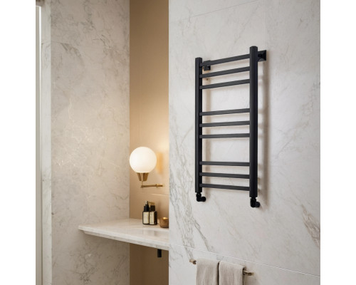 Полотенцесушитель водяной Comfysan Пиоли-К (Pioli-K) W-8 80/40, черный