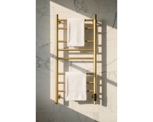 Полотенцесушитель электрический с/т Comfysan Luce EC-8 80/50, MAT GOLD RAL