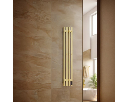 Полотенцесушитель электрический с/т Comfysan Альто-К (Alto-K) EC-4 120/18, золото, гальваника