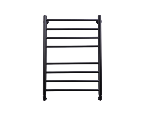 полотенцесушитель водяной comfysan luce w-8 80/50, черный матовый боковое подключение 80см. с гарантией 5 лет.