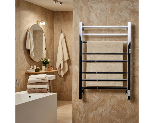 Полотенцесушитель электрический с/т Comfysan Pioli-K EC-8 80/40, хром