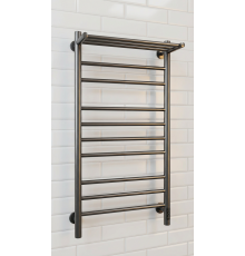 Полотенцесушитель электрический с/т Comfysan Luce EC-10 100/50 с полкой, ТИТАНОВЫЙ ГРАФИТ RAL