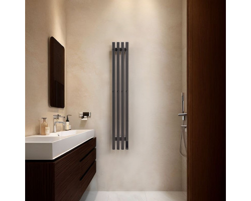 Полотенцесушитель электрический с/т Comfysan Альто-К (Alto-K) EC-4 120/18, никель, гальваника