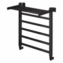 Полотенцесушитель водяной Comfysan Marte-K W-6 60/50 с полкой, черный Полотенцесушитель водяной Comfysan Marte-K W-6 60/50 с полкой, черный