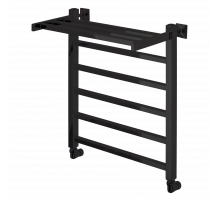 Полотенцесушитель водяной Comfysan Marte-K W-6 60/50 с полкой, черный