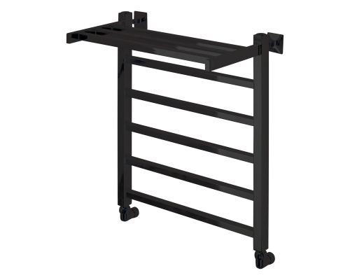 Полотенцесушитель водяной Comfysan Marte-K W-6 60/50 с полкой, черный