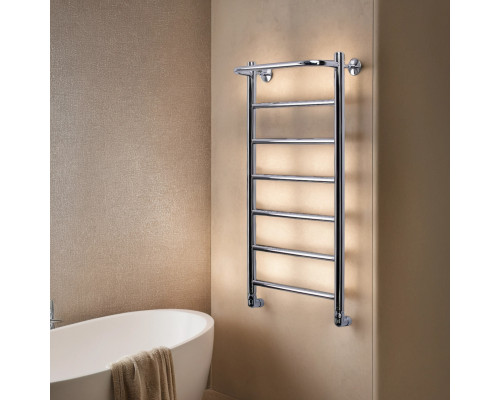 Полотенцесушитель водяной Comfysan Capri W-8 80/40 с полкой, хром