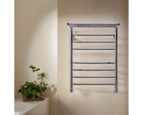 Полотенцесушитель водяной Comfysan Luce W-8 80/50 с полкой, хром