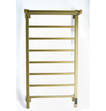 Полотенцесушитель электрический с/т Comfysan Marte-K EC-8 100/50 с полкой, MAT GOLD RAL
