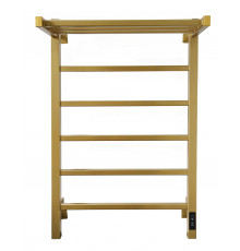 Полотенцесушитель электрический с/т Comfysan Marte-K EC-6 80/50 с полкой, MAT GOLD RAL