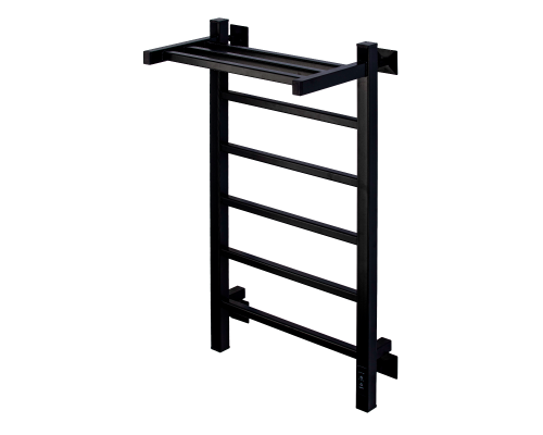 Полотенцесушитель электрический с/т Comfysan Marte-K EC-6 80/40 с полкой, черный