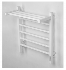 Полотенцесушитель электрический с/т Comfysan Marte-K EC-6 80/40 с полкой, белый