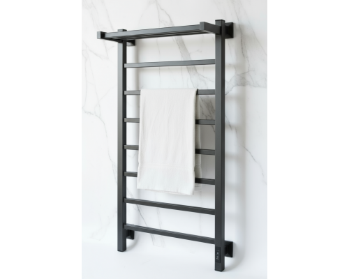 Полотенцесушитель электрический с/т Comfysan Marte-K EC-8 100/50 с полкой, ТИТАНОВЫЙ ГРАФИТ RAL