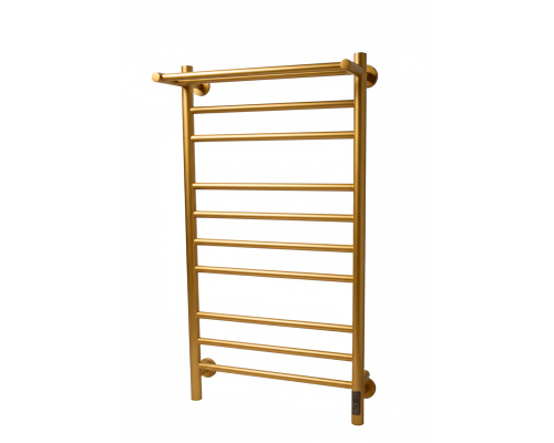 Полотенцесушитель электрический с/т Comfysan Luce EC-10 100/50 с полкой, MAT GOLD RAL