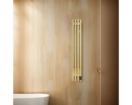 Полотенцесушитель электрический с/т Comfysan Альто-К (Alto-K) EC-4 120/18, золото, гальваника