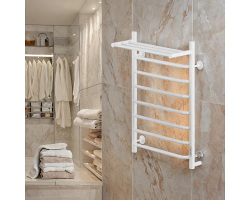 Полотенцесушитель электрический с/т Comfysan Scola EC-8 80/40 с полкой, белый