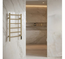 Полотенцесушитель электрический с/т Comfysan Стелла (Stella) EC-6 70/40, золото, гальваника