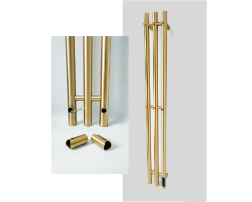 Полотенцесушитель электрический с/т Comfysan Alto EC-3 120/12, золото, гальваника