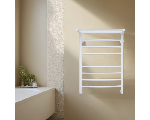 Полотенцесушитель водяной Comfysan Noumi W-8 80/50 с полкой, белый