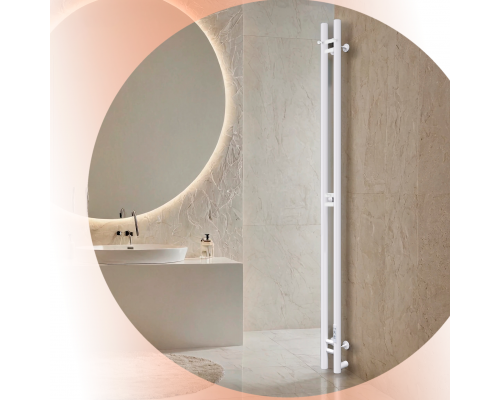 Полотенцесушитель электрический с/т Comfysan Alto EC-2 120/10, белый правый тэн