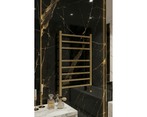 Полотенцесушитель электрический с/т Comfysan Мэджик-К (Magico-K) EC-8 80/50, золото, гальваника