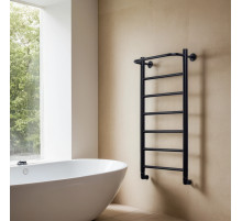 Полотенцесушитель водяной Comfysan Capri W-8 80/40 с полкой, черный