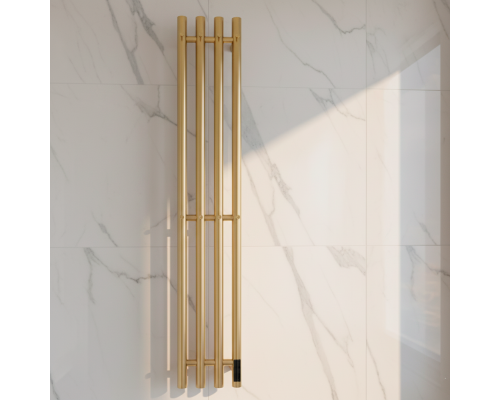 Полотенцесушитель электрический с/т Comfysan Alto EC-4 120/18, золото, гальваника