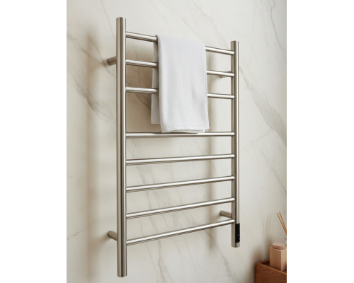 Полотенцесушитель электрический с/т Comfysan Stella EC-8 80/50, никель, гальваника