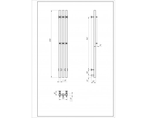 Полотенцесушитель электрический с/т Comfysan Alto-K EC-3 120/12, матовое золото