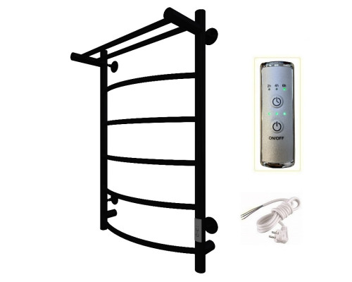 Полотенцесушитель электрический с/т Comfysan Classic EC-6 80/50 с полкой, черный