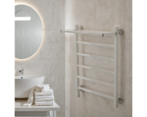 Полотенцесушитель электрический с/т Comfysan Marte-K EC-6 80/50 с полкой, белый