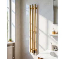 Полотенцесушитель электрический с/т Comfysan Alto EC-3 120/12, золото, гальваника