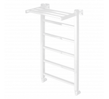 Полотенцесушитель водяной Comfysan Мартэ-К (Marte-K) W-6 80/40 с полкой, белый