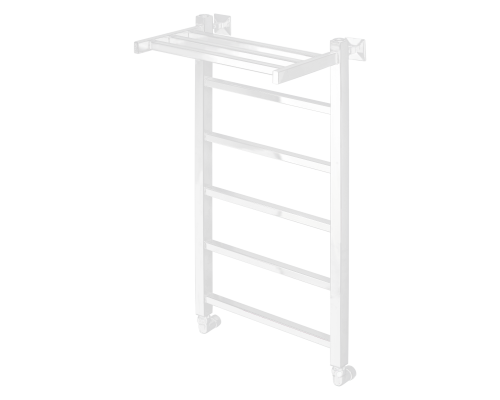 Полотенцесушитель водяной Comfysan Мартэ-К (Marte-K) W-6 80/40 с полкой, белый