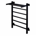Полотенцесушитель электрический с/т Comfysan Marte-K EC-6 80/50 с полкой, черный